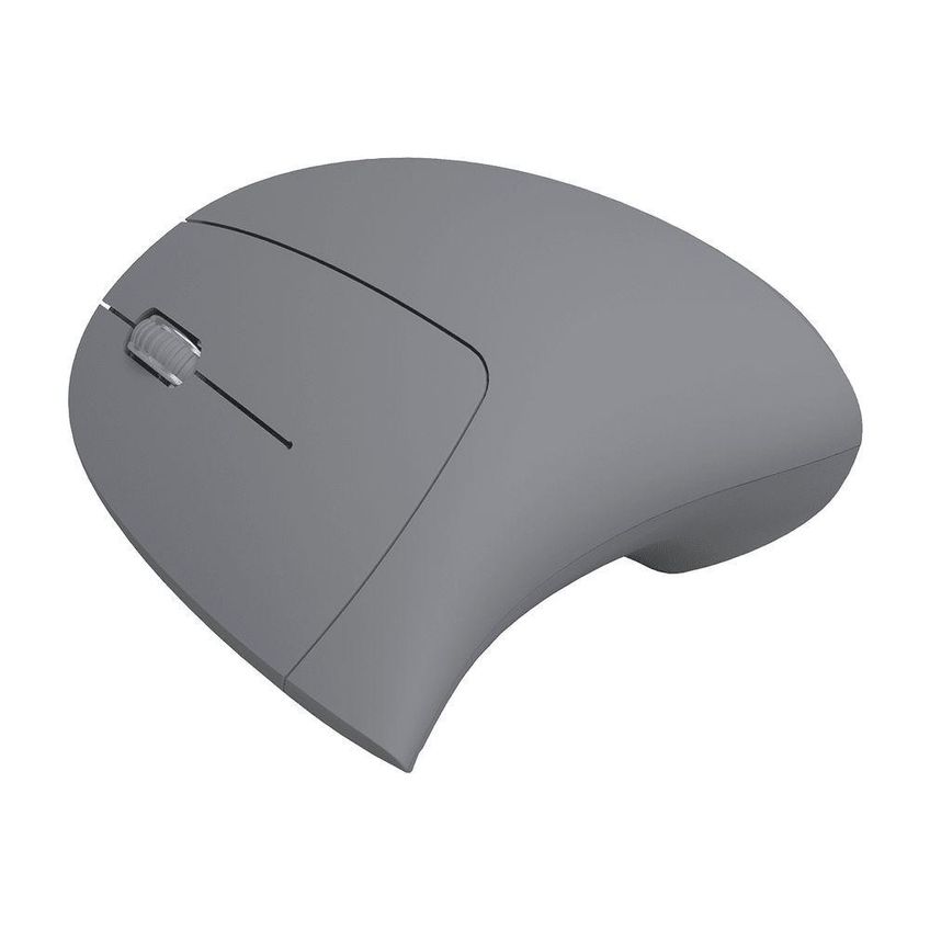 Mouse Sem Fio Power Fit Pm300 Vertical Ergonômico Recarregável 1600 Dpi Cinza Vinik - imagem 3