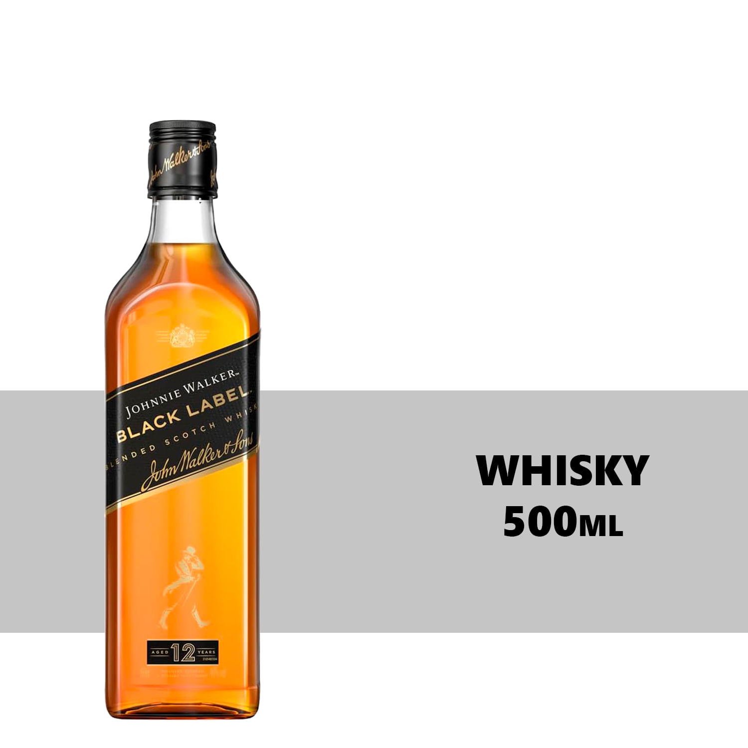 Whisky Escocês Johnnie Walker Black Label 500ml - Carrefour