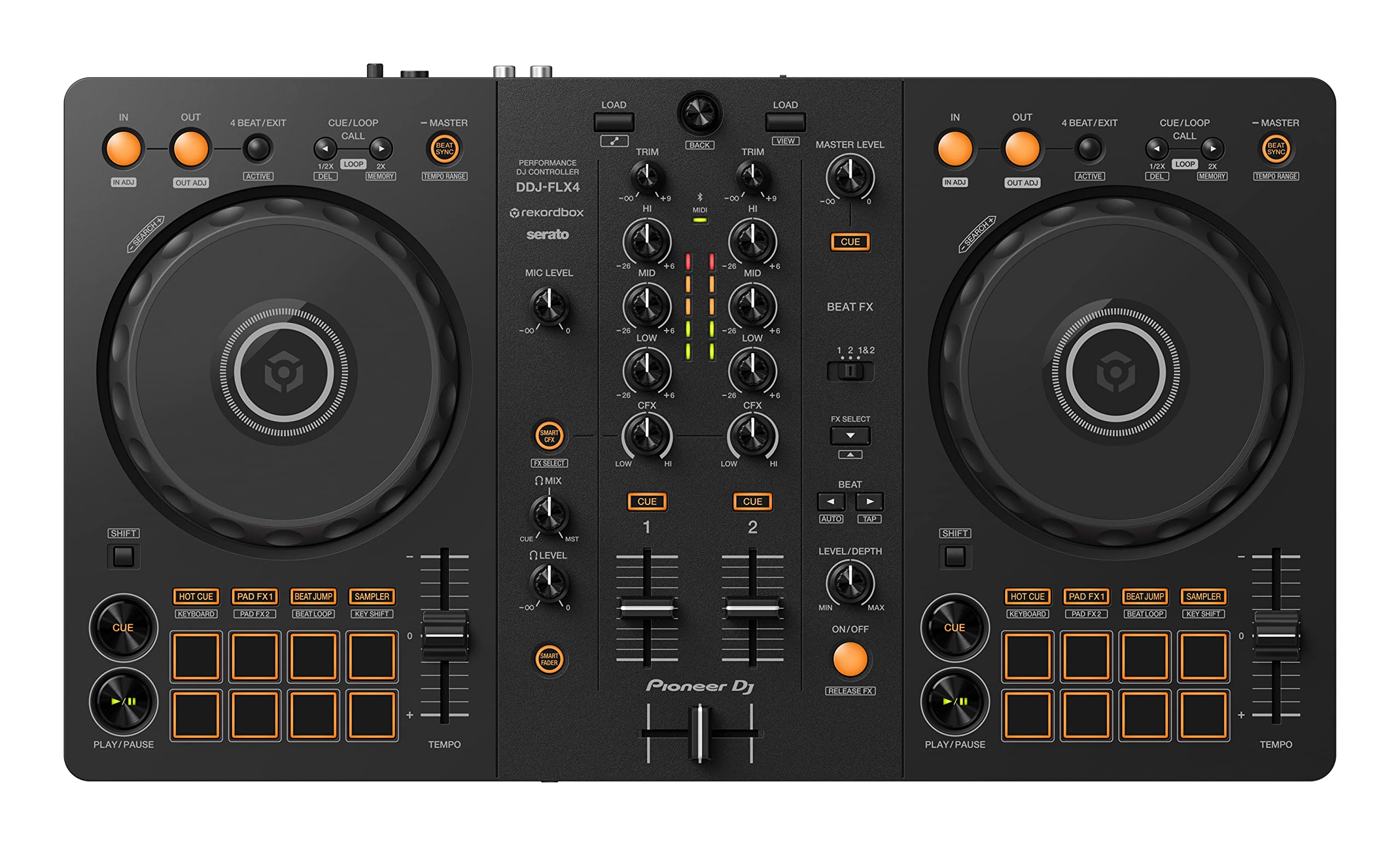 Controlador De Dj Pioneer Dj Ddj-flx4 Caixa De Gravadores De 2