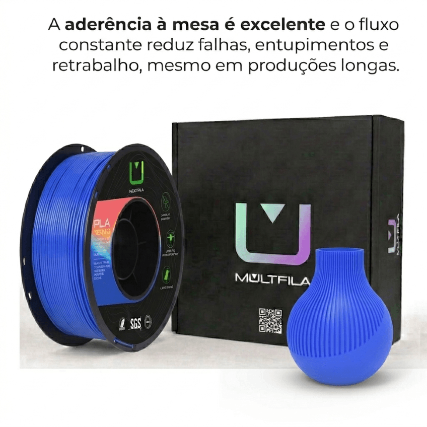 Filamento Petg Azul Royal 1kg Multfila Para 3d 1.75mm - imagem 3