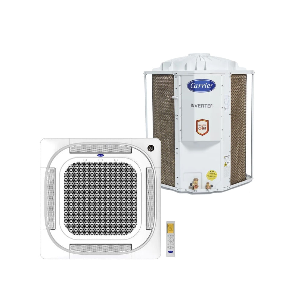 Ar Condicionado Split Cassete 18000 Btu Frio - Inverter - Springer Carrier - 220v - 40kvqf18c5