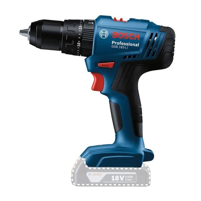 Furadeira E Parafusadeira Impacto 18v GSB183LI 1 Bateria Azul - imagem 3