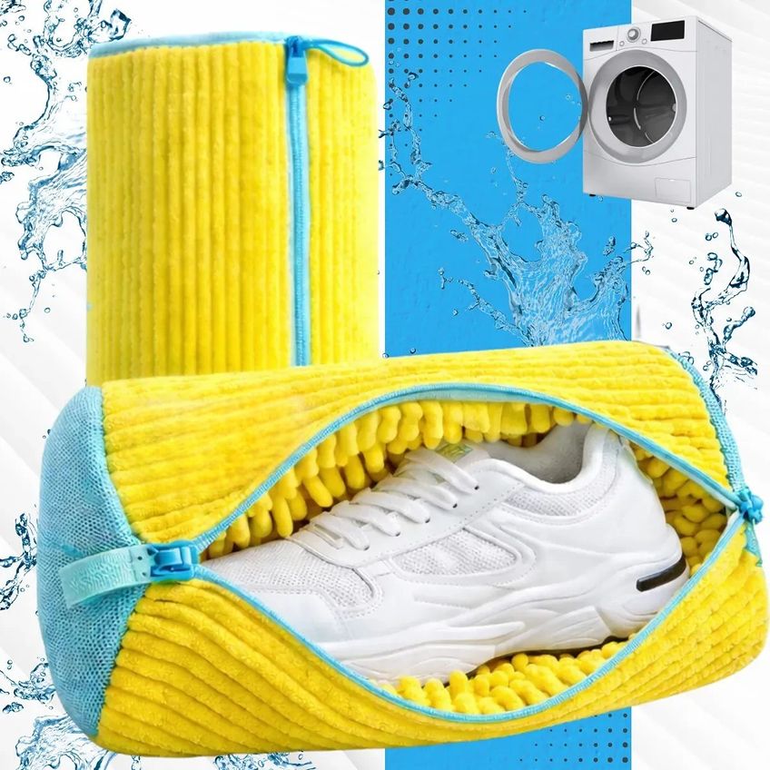 Kit 2 Sacos Protetores De Tênis Para Máquina Lavagem Segura - imagem 2