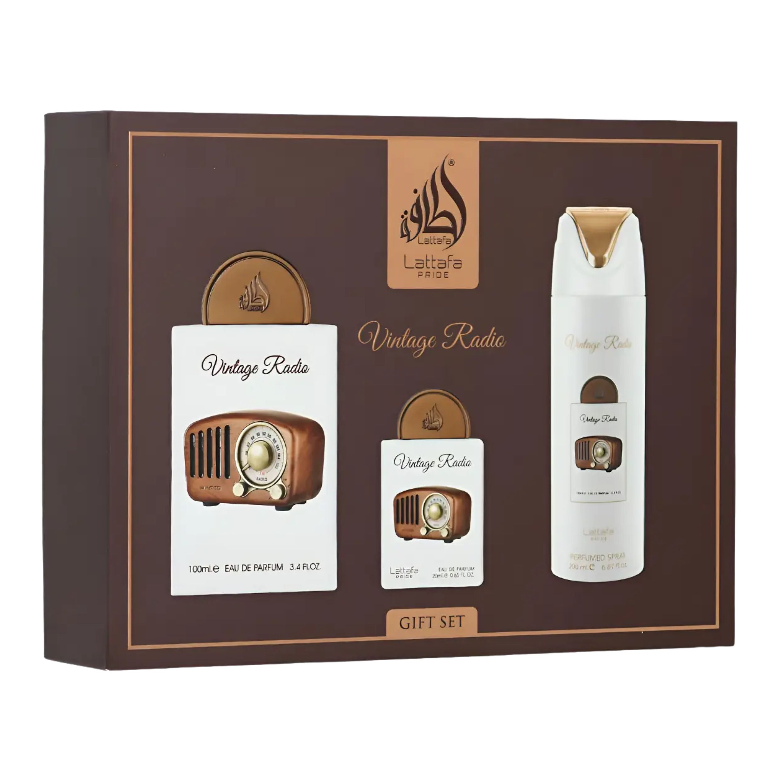 Kit Vintage Radio 3 Lattafa Masculino - Carrefour