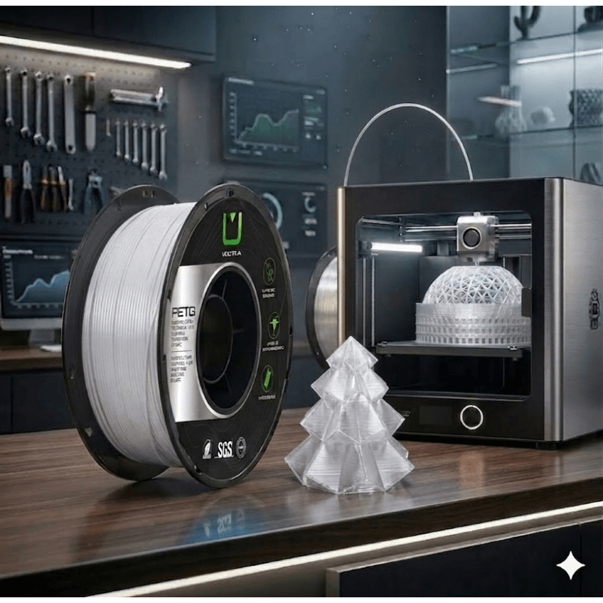 Filamento Petg Transparente 1kg 1.75mm Multfila Impressora3d - imagem 3