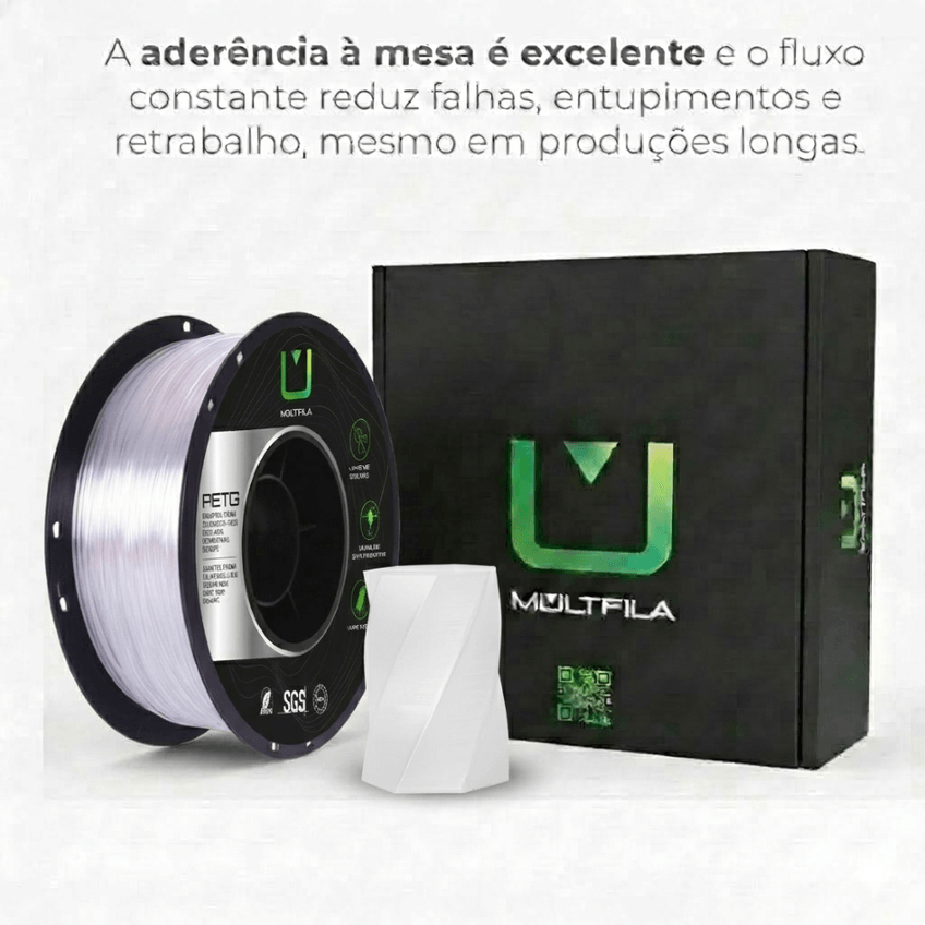 Filamento Petg Transparente 1kg 1.75mm Multfila Impressora3d - imagem 5