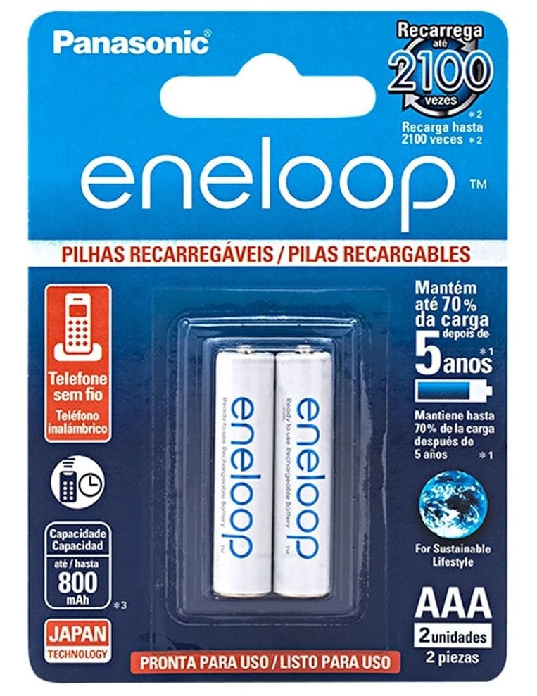 Pilha Palito Aaa Recarregável Panasonic Telefone Sem Fio é boa?