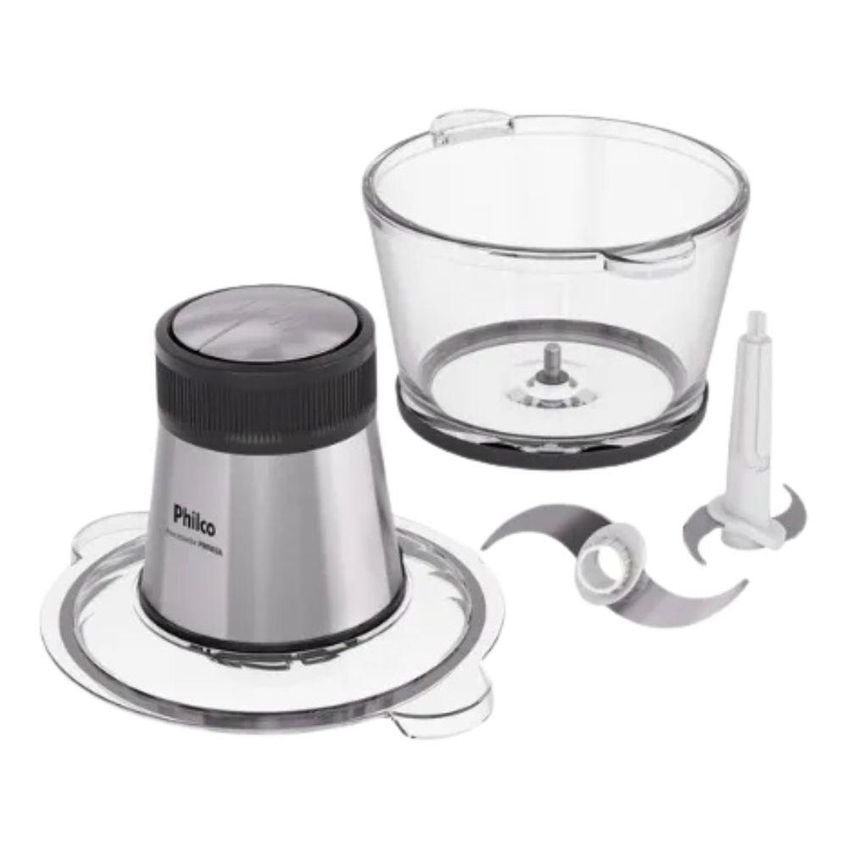 Processador Compacto Jarra De Vidro 350W Pmn03a Inox/Preto 1,5L 220V - imagem 2