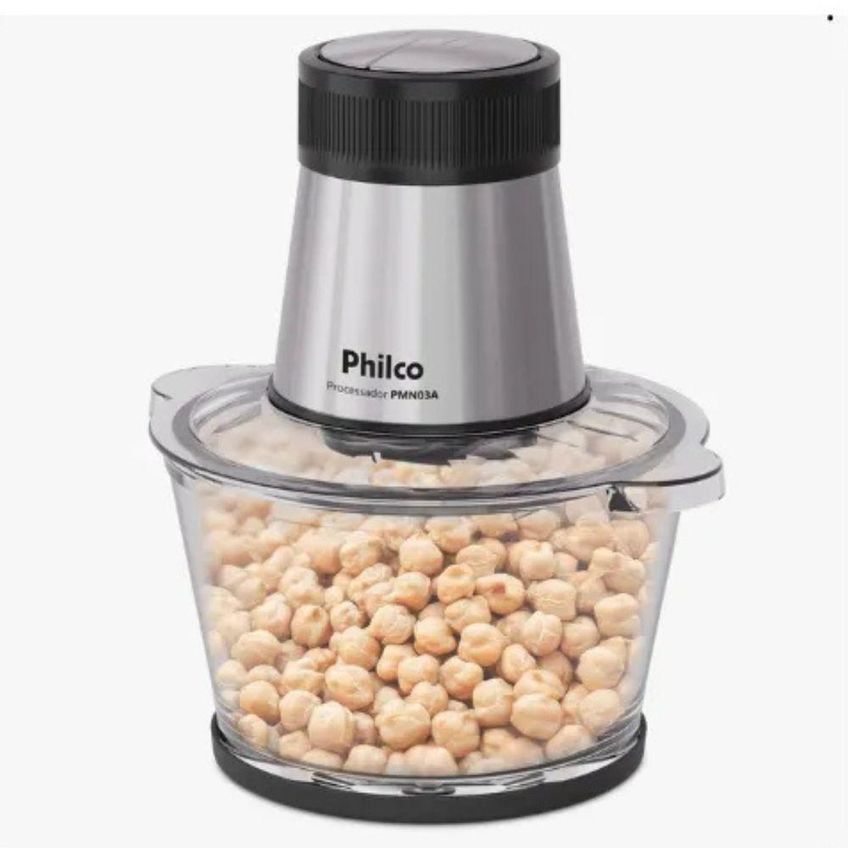 Processador Compacto Jarra De Vidro 350W Pmn03a Inox/Preto 1,5L 220V - imagem 4