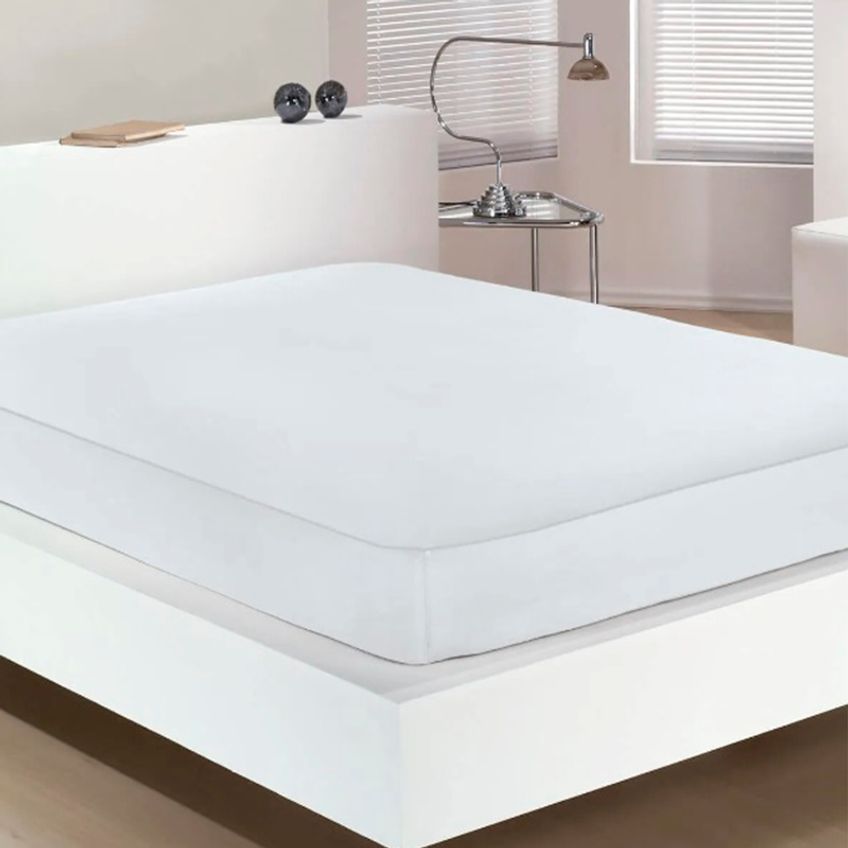 Protetor De Colchão Tecebem King Malha Fundido Impermeável 1,93mx2,03mx40cm Branco - imagem 2