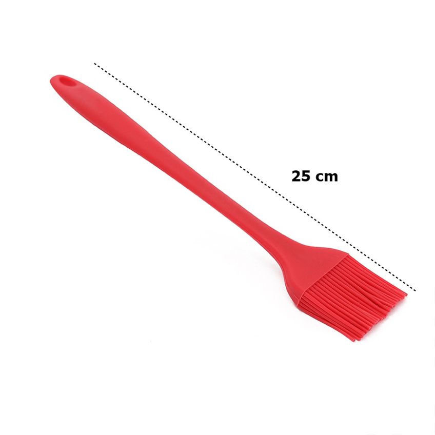 Pincel Culinário Mek Silicone Bueno 25cm Utensílio Cozinha Vermelho - imagem 4