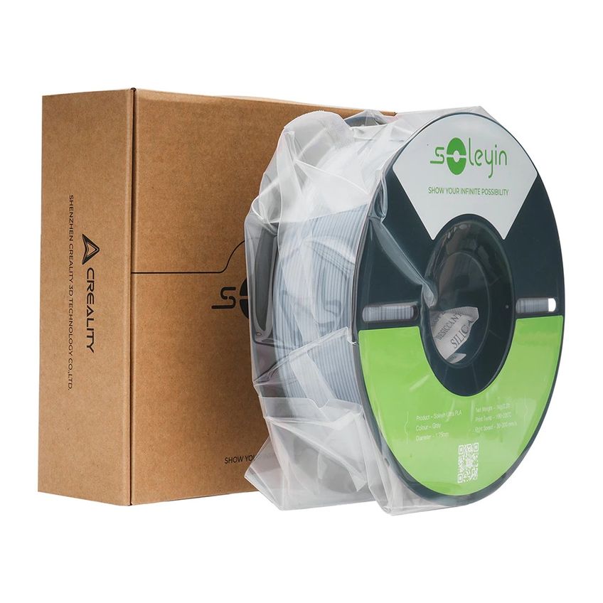 Filamento Creality Soleyin Ultra Pla 1kg Alta Precisão Cinza - imagem 3