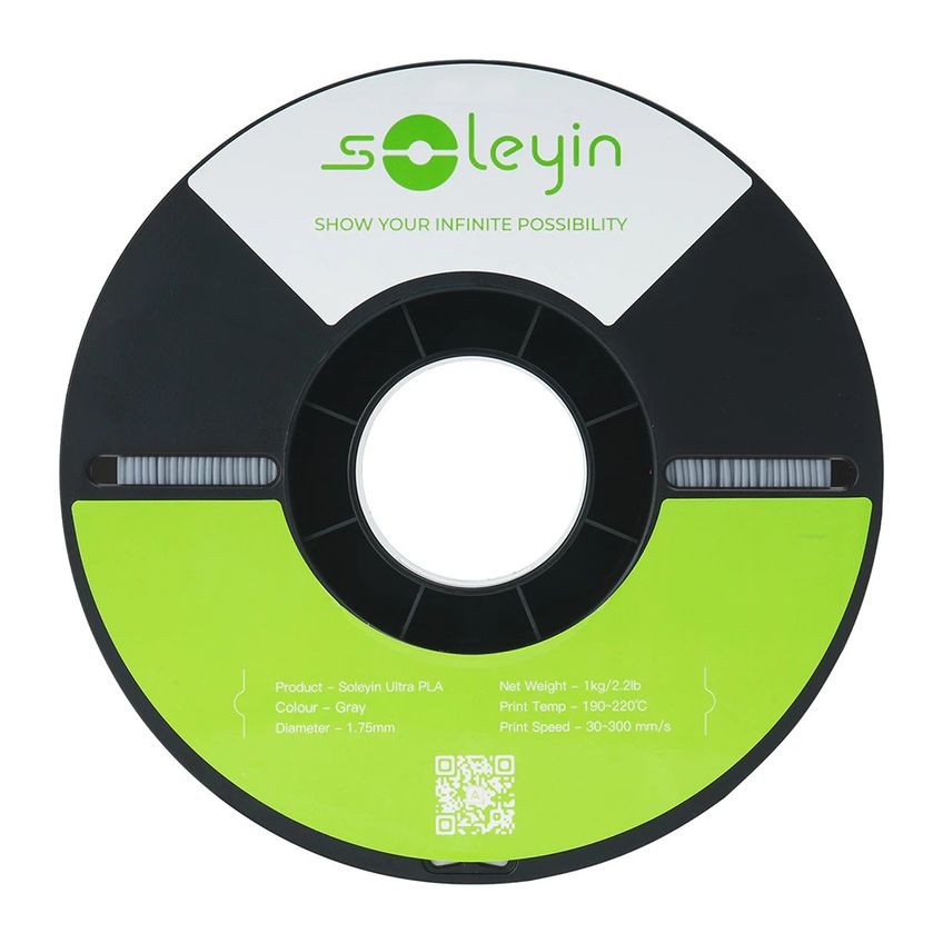 Filamento Creality Soleyin Ultra Pla 1kg Alta Precisão Cinza - imagem 4