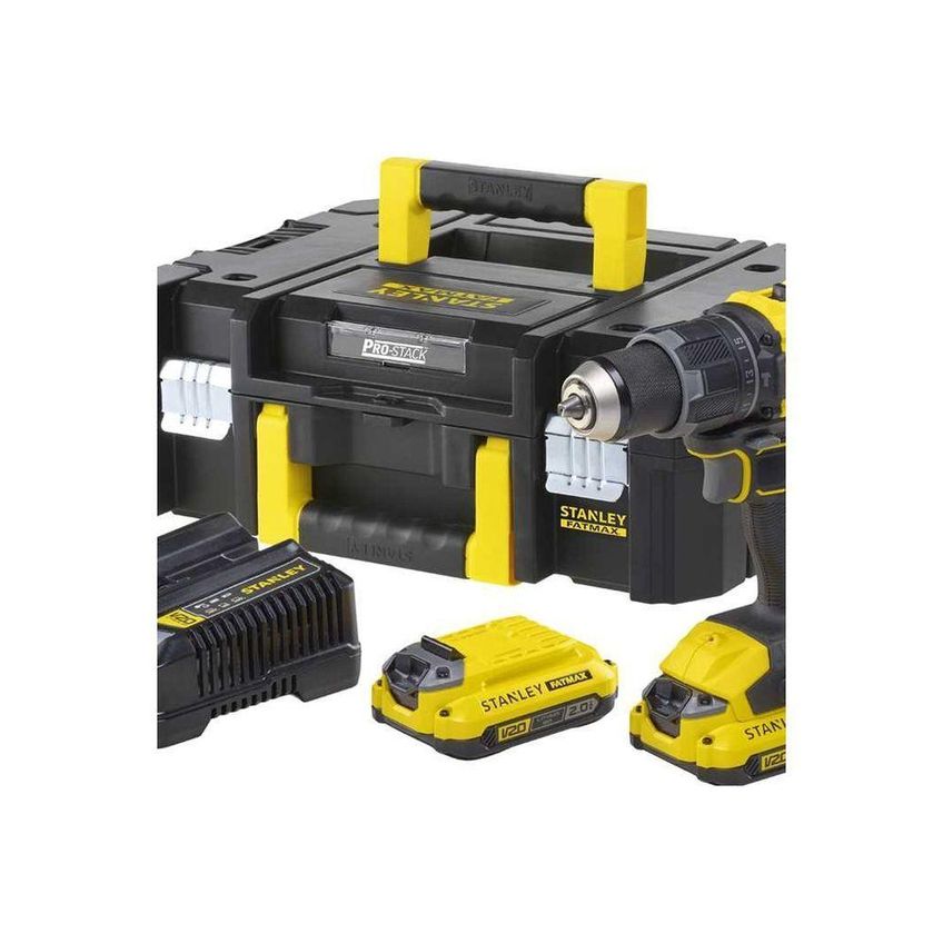 Parafusadeira Furadeira Stanley Sbd716d2t-br 20 V Max 2 Ah Bivolt Mandril Metálico Aperto Rápido 16 - imagem 3