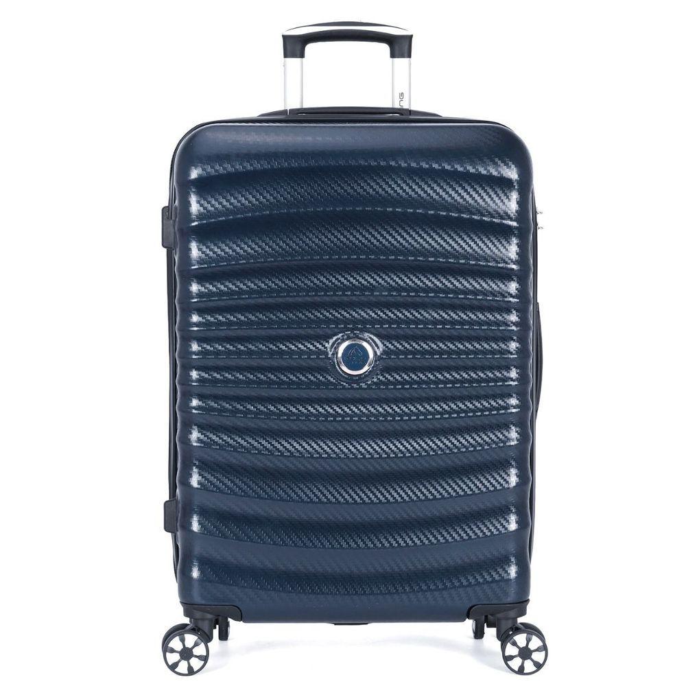 Mala Bordo 10kg De Mão Viagem Expansiva Policarbonato Rodas Duplas 360 - Colorado - Polo King Azul