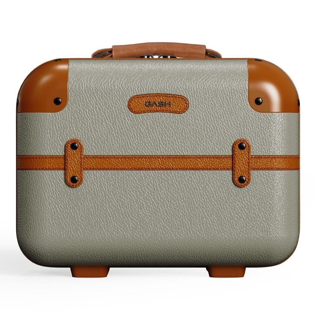 Frasqueira Viagem Super Luxo Necessaire Com Alça Transversal Feminina Elegante - Atena - Gash Champanhe