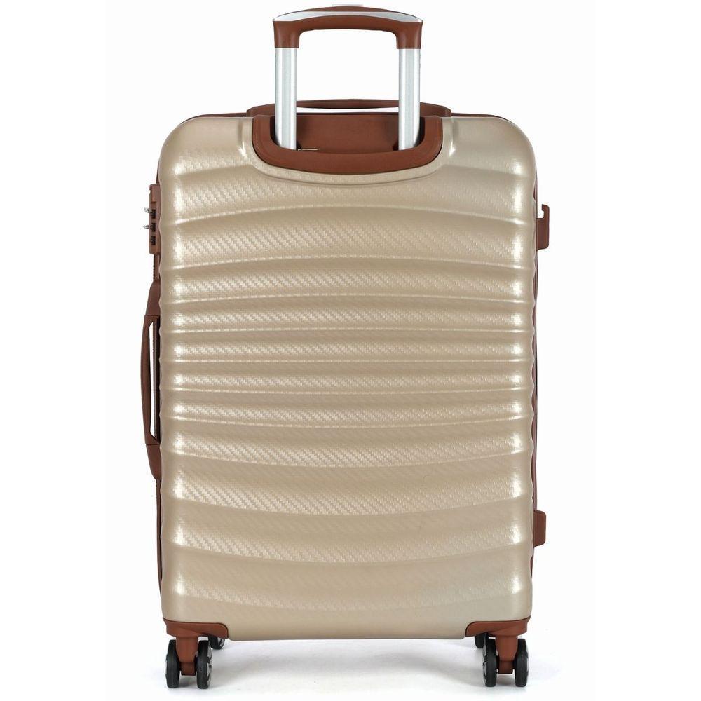 Encontraproduto.com.br - Mala De Viagem Média 23kg Expansiva Policarbonato Rodas Duplas 360 - Colorado - Polo King Champanhe