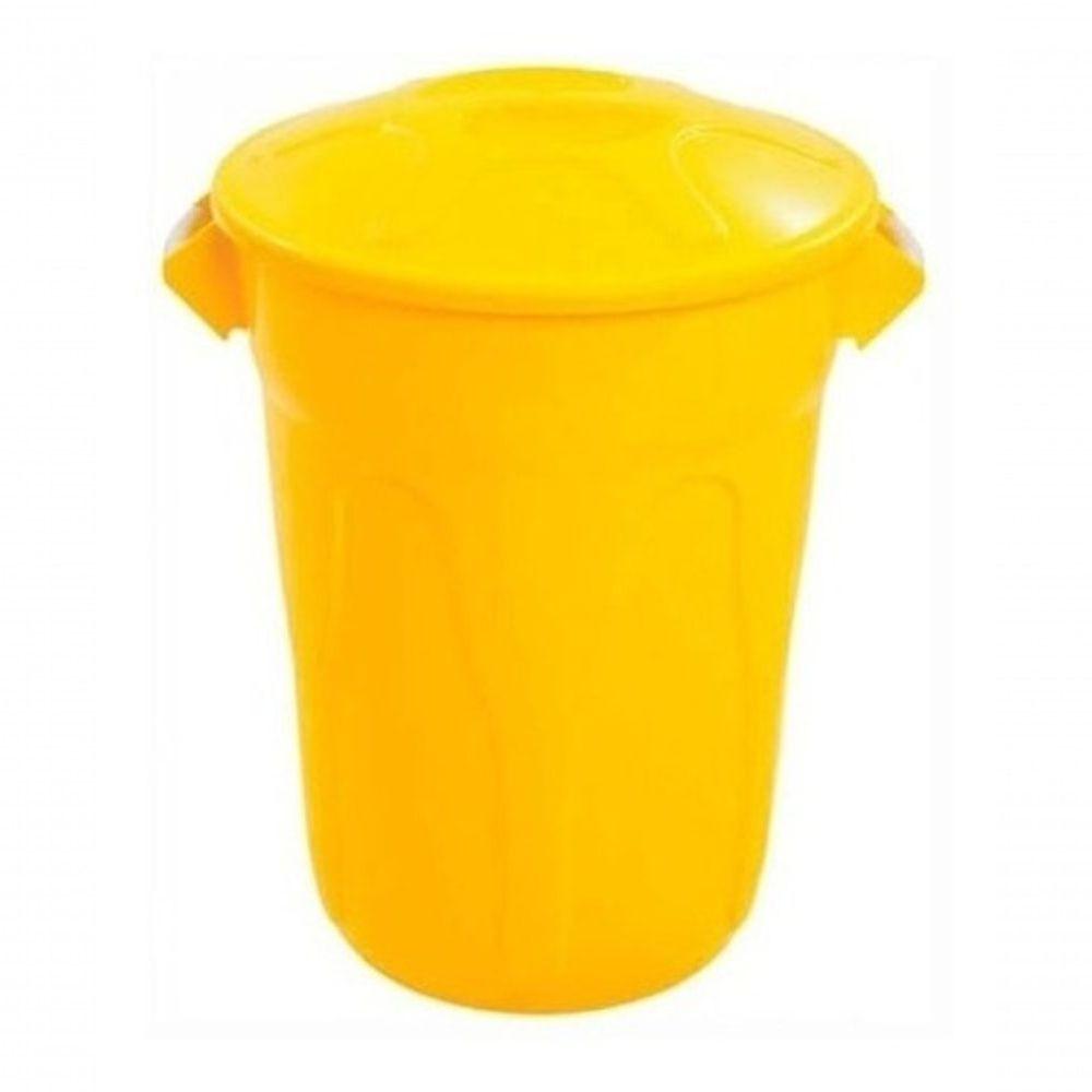 Cesto De Lixo Tipo Balde 60 Litros Polipropileno Preto Higipack