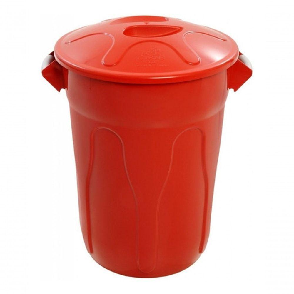 Cesto De Lixo Tipo Balde Cesto Plástico Com Tampa 100l Em Plástico Para Casa E Escritório Higipack