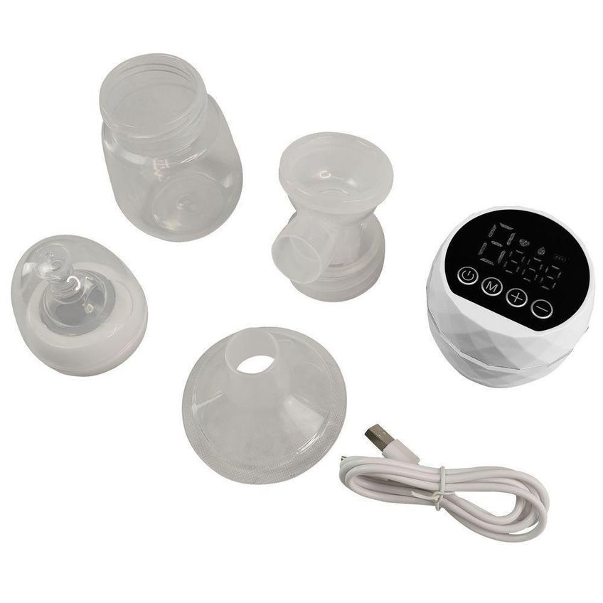 Bomba Tira Leite Elétrica Bsl3630-1 Com Massagem, Sucção Ajustável, Visor Digital Branco Aquilae - imagem 4
