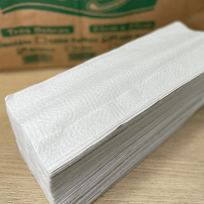 Papel Toalha Interfolha Baby Branco 23x27cm Folha Simples 1.250 Folhas - imagem 3