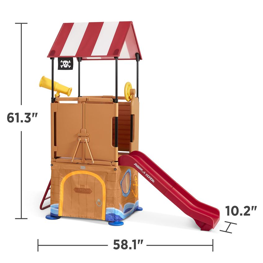 Folheto De Rádio Play &amp; Fold Away Pirate Ship Toddler Climber - imagem 4