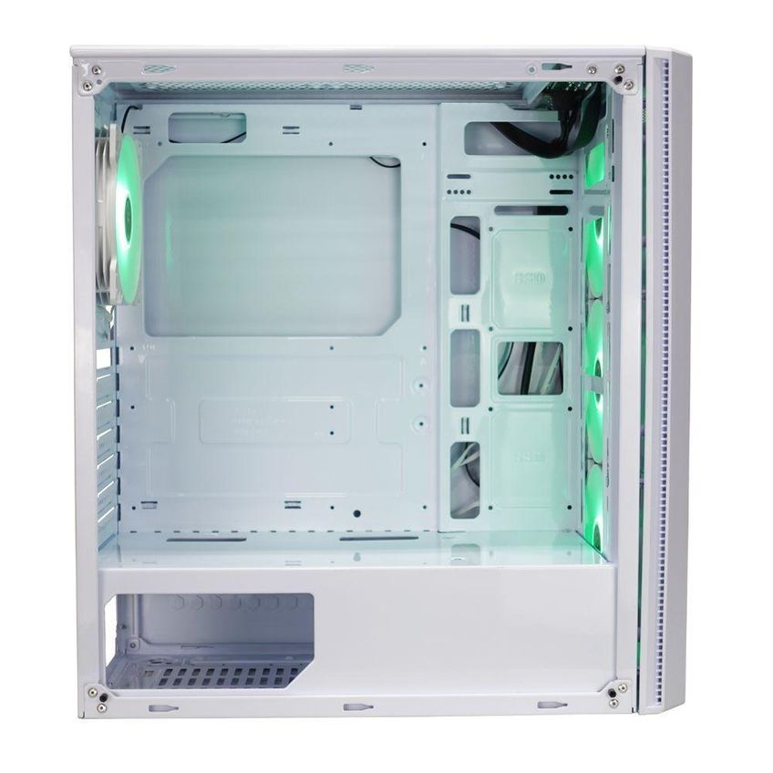 Gabinete Gamer Bpc-t02b Mid Tower Atx Com Vidro Temperado E 4 Fans Rgb Branco Brazil Pc - imagem 2