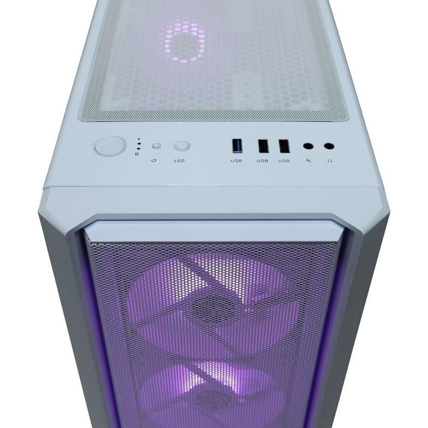 Gabinete Gamer Bpc-t02b Mid Tower Atx Com Vidro Temperado E 4 Fans Rgb Branco Brazil Pc - imagem 3