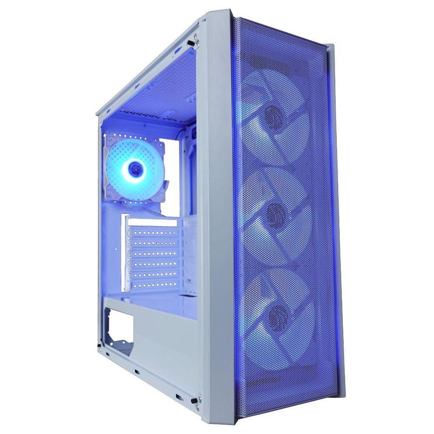 Gabinete Gamer Bpc-t02b Mid Tower Atx Com Vidro Temperado E 4 Fans Rgb Branco Brazil Pc - imagem 4