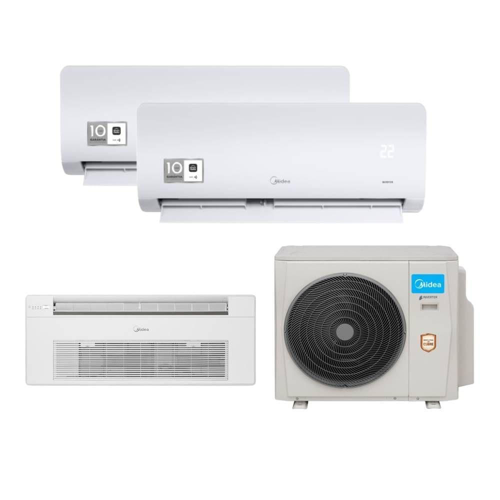 Ar Condicionado Multisplit Tri 36000 Btu(2x9000+18000) Quente/frio - Inverter - Springer Midea - 220v - 40kvaqb18m5 42agmsb09m5 / 38mbmta27m5