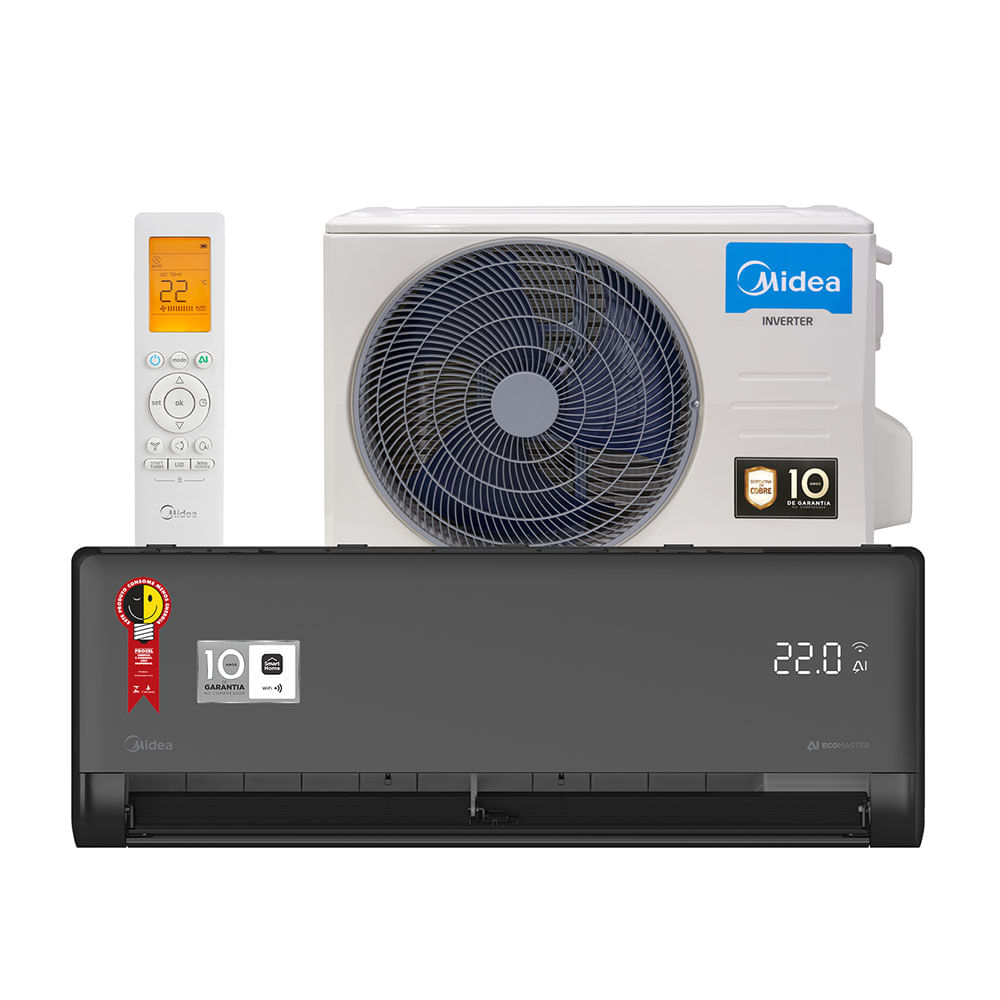 Ar Condicionado Split 18000 Btu Quente/frio Ai Ecomaster - Inverter - Midea - 220v - 42emvqa18m5