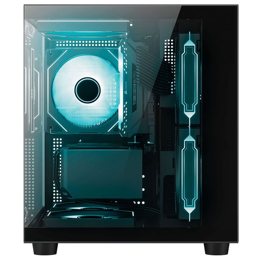Gabinete Gamer Aquário C3tech Gaming Aquarius Mt-g720bk, Frontal E Lateral Em Vidro Temperado, Usb 3.0, Atx - Preto - imagem 2