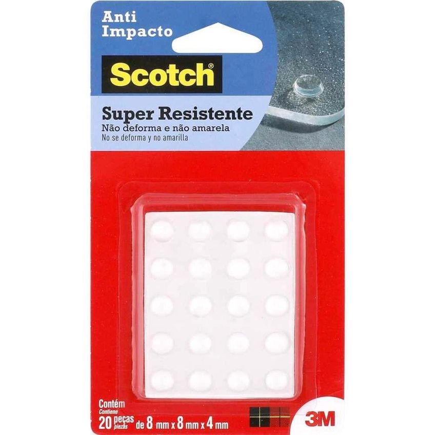 Protetor Anti Impacto Redondo 3m Brasil Hb004263057 8mm X 4mm Para Móveis Transparente - imagem 3