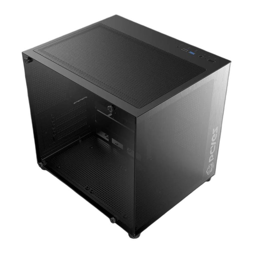Gabinete Gamer Forcefield Mini Black Vulcan GFFMNBV Mini-Tower Micro ATX Preto Pcyes - imagem 4