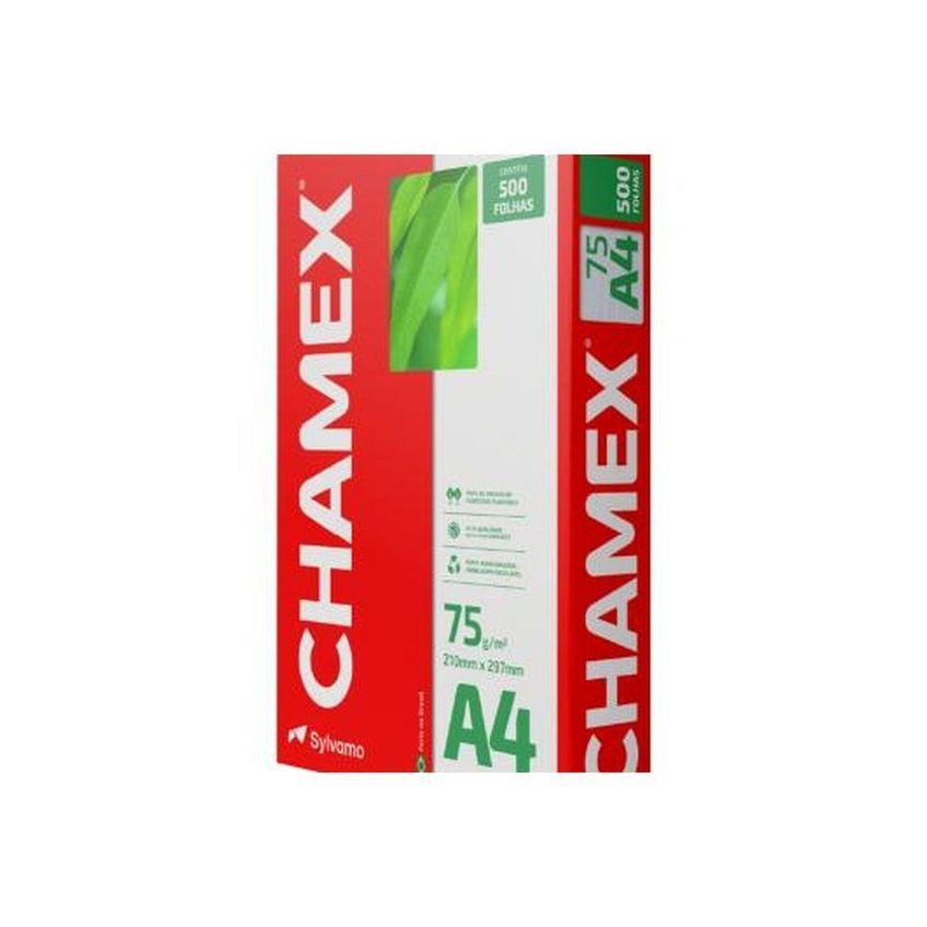 Papel Sulfite A4 Chamex 75g-m2 Caixa 10 Resmas De 500 Folhas Para Documentos E Relatórios Branco - imagem 3