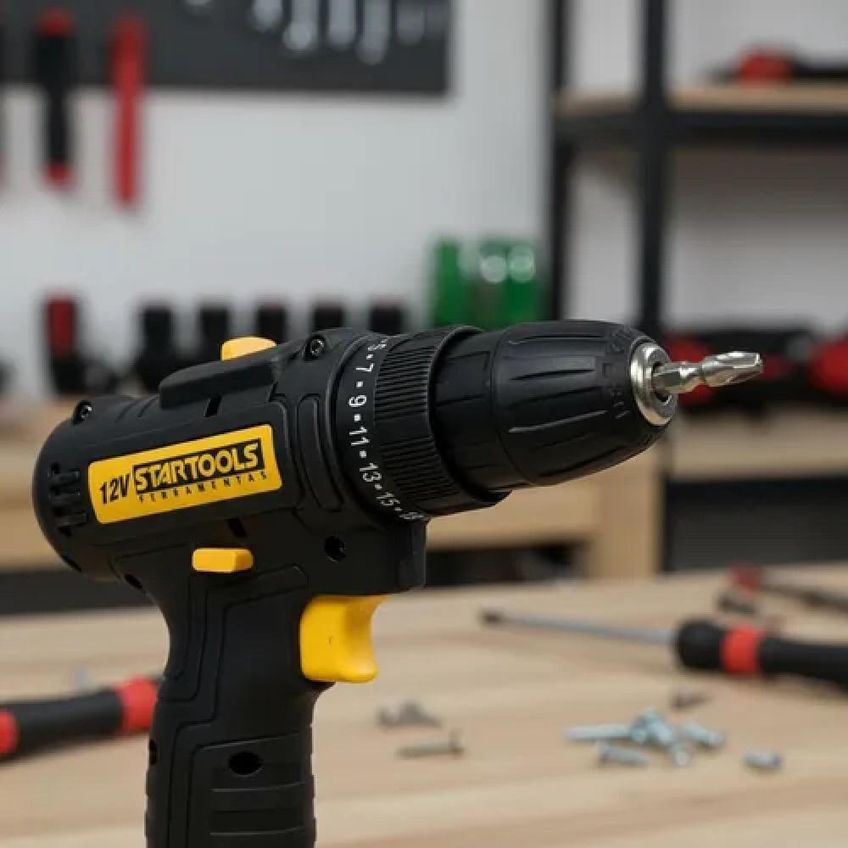 Parafusadeira E Furadeira Startools 12v 1500mah Doméstica Com Carregador - imagem 3