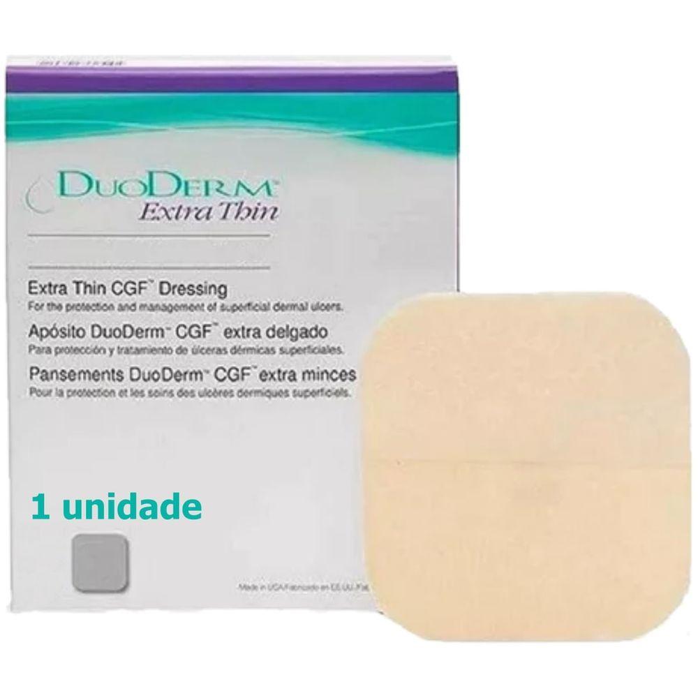 Curativo Hidrocolóide Convatec Duoderm Extra Fino Transparente Para Feridas Secas 10cm X 10cm