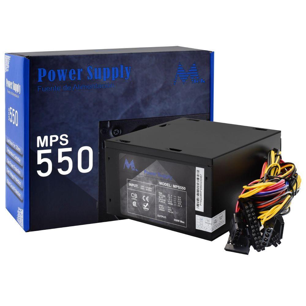 Fonte De Alimentação Atx Não Modular Mps550 550w Para Pc Mtek