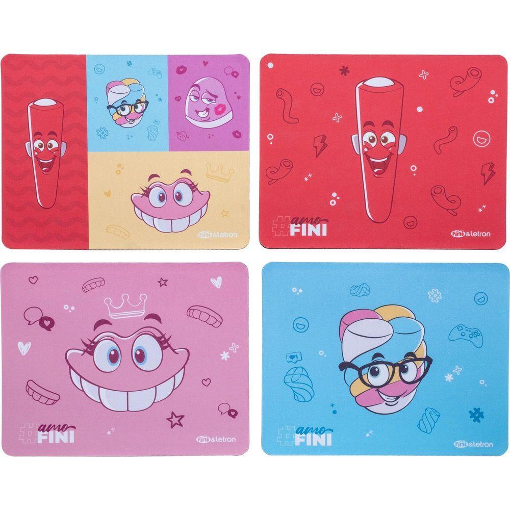 Mouse Pad Slim Fini Para Trabalho E Estudo Com Estampas Divertidas Letron