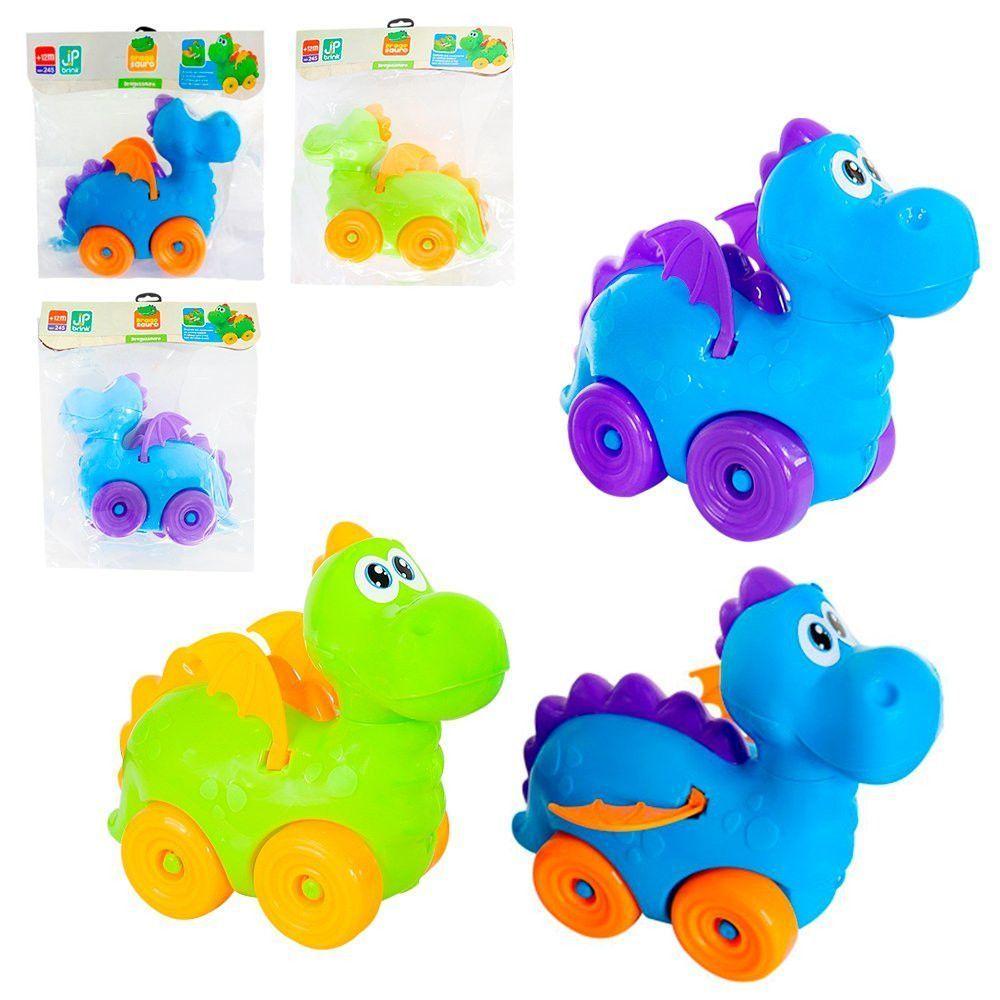 Brinquedo Infantil Carrinho Dragossauro Com Rodinhas Que Bate As Asas E Emite Som Jp Brink