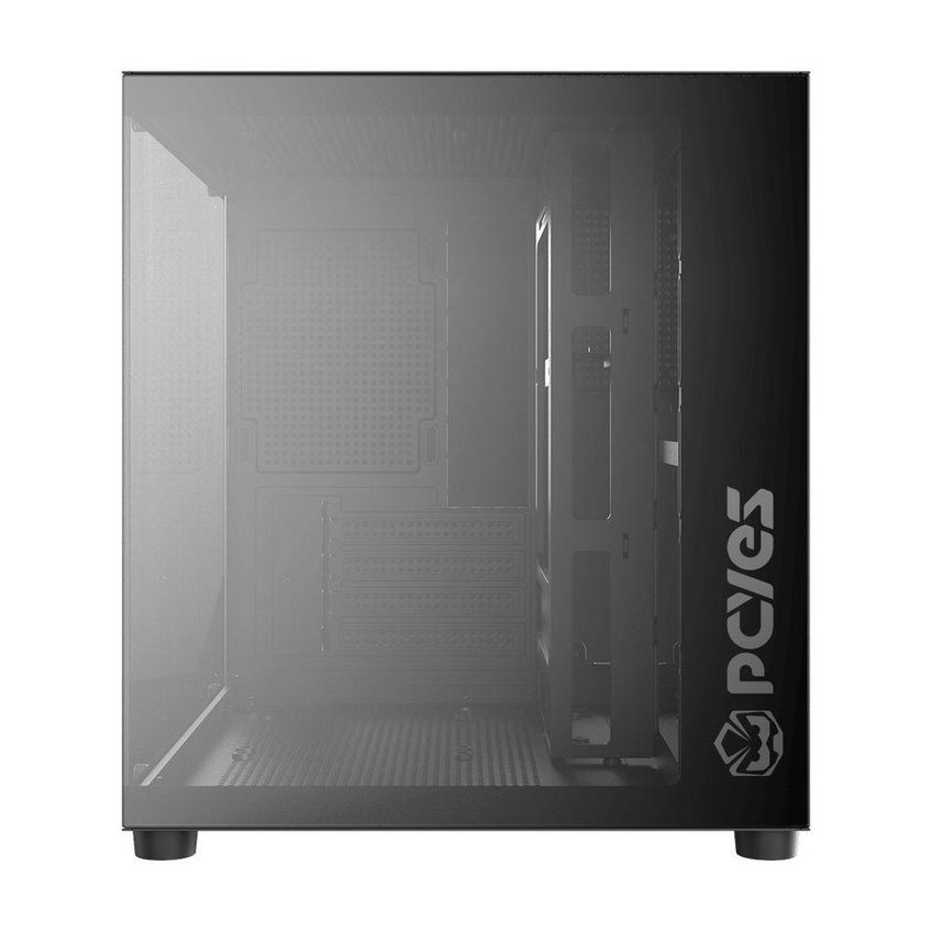 Gabinete Gamer Forcefield Mini Black Vulcan GFFMNBV Mini-Tower Para Mini ITX E Micro ATX Preto PCYES - imagem 3