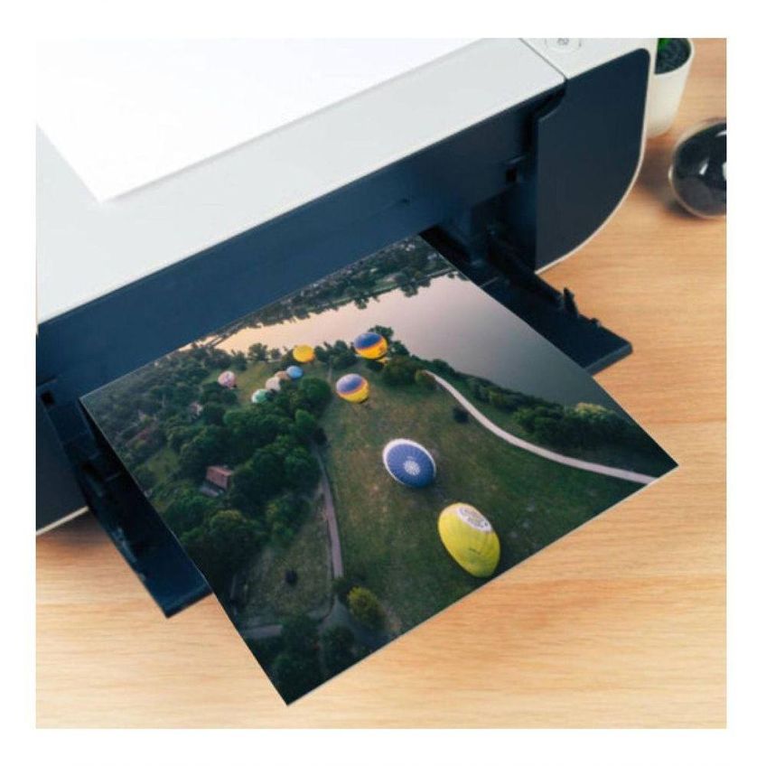 Papel Fotográfico Glossy Auto Adesivo 115g A4 Brilhante Prova D'água 20 Folhas Branco - imagem 5
