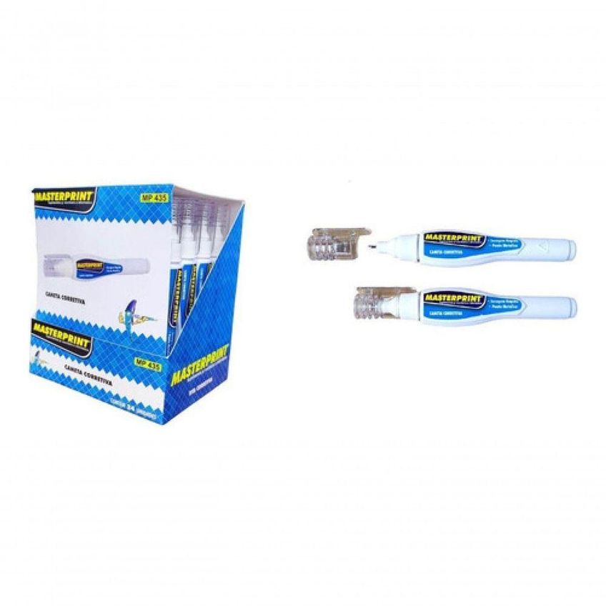 Caneta Corretiva Líquida Masterprint Premium Escolar Secagem Rápida 7ml Com Clip - imagem 2
