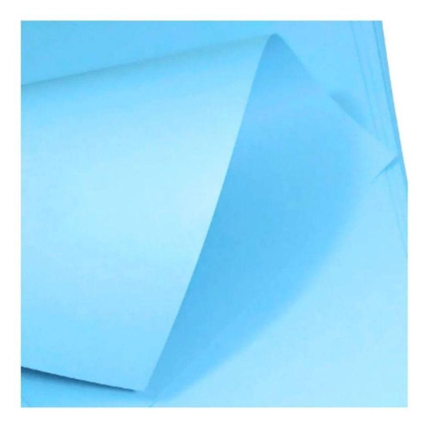 Papel Sulfite A4 Colorido 180g Masterprint Color Diplomata Liso Fosco Azul - imagem 2