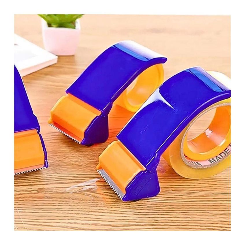 Cortador De Fita Adesiva Kapbom Ka-1234 Suporte Dispensador Para Rolos Padrão Azul - imagem 3