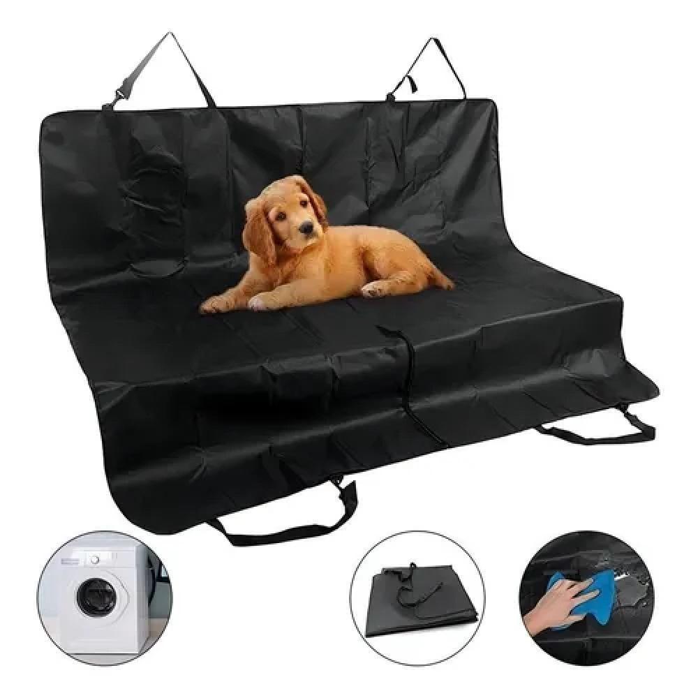 Capa Protetora Para Banco Traseiro Pet Impermeável Nylon Preto Para Carro Yeet