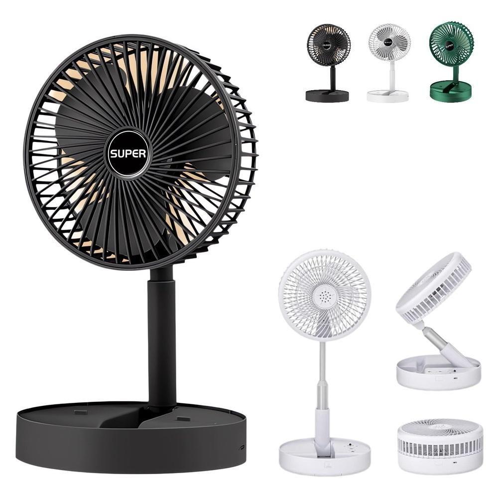 Ventilador De Mesa Dobrável Telescópico Usb Portátil Com Suporte Para Celular Yeet