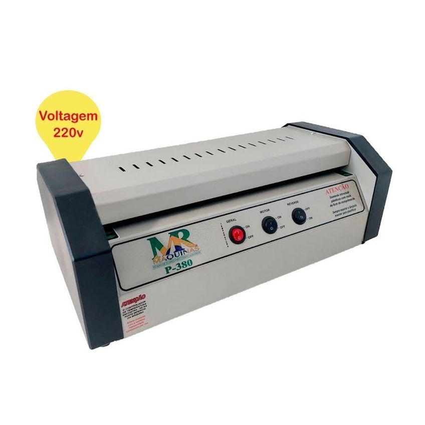Plastificadora E Poliseladora Profissional P380 Até A3 220v Com Termostato Autoajustável Mr Máquinas - imagem 3