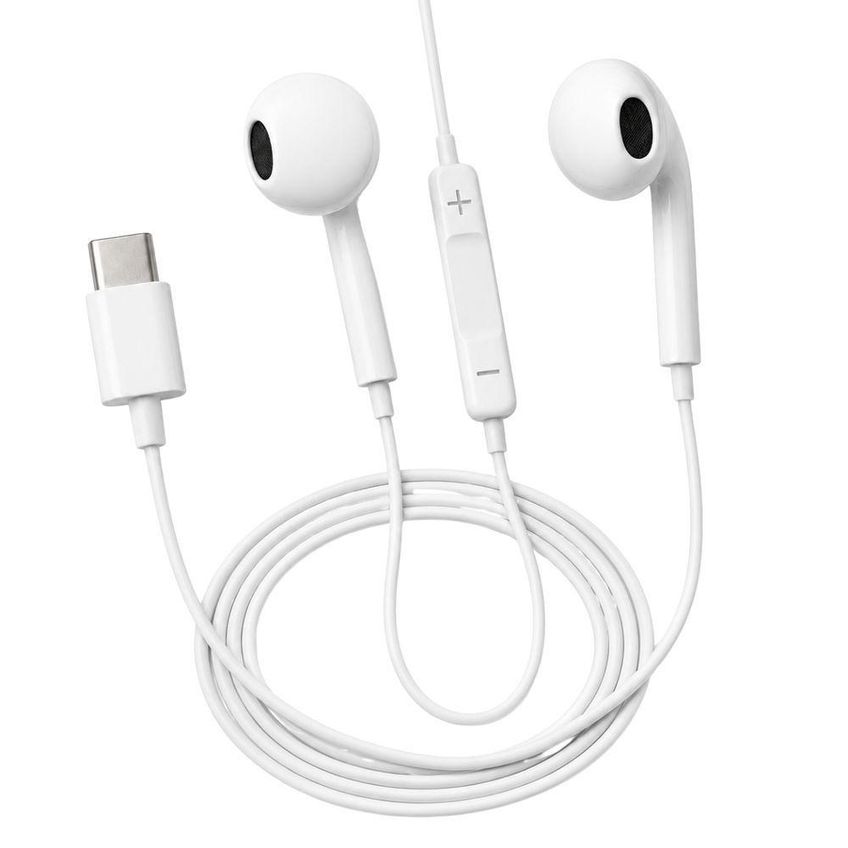 Headset Com Fio Tipo C Mdm Classic Compacto Para Aula Usb C Branco - imagem 3
