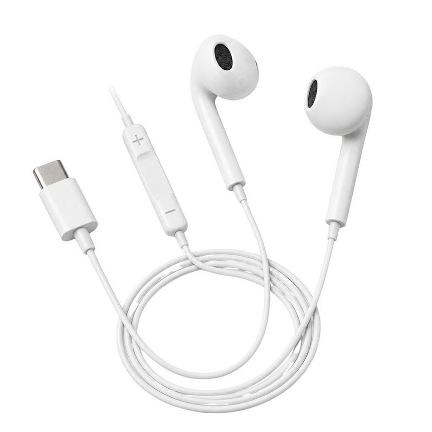 Headset Com Fio Tipo C Mdm Classic Compacto Para Aula Usb C Branco - imagem 5